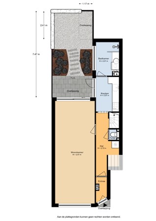 Floorplan - Hubert Duyfhuysstraat 70, 3553 VX Utrecht